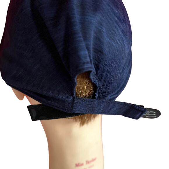 Hat Adjustable Velcro Outdoor Cap Navy Blue New With Tags Sporty Athletic - Picture 4 of 7